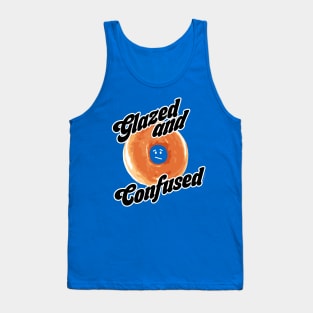 Glazed and Confused - funny vintage 70s donut design Tank Top